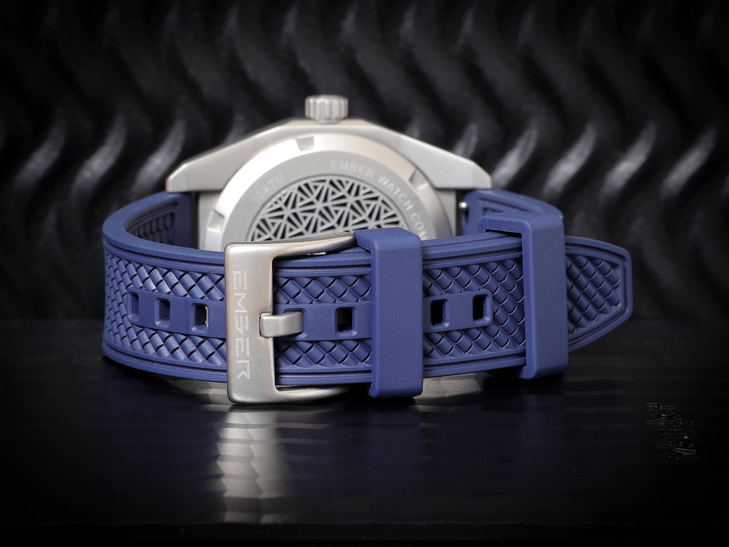 Blue FKM rubber strap