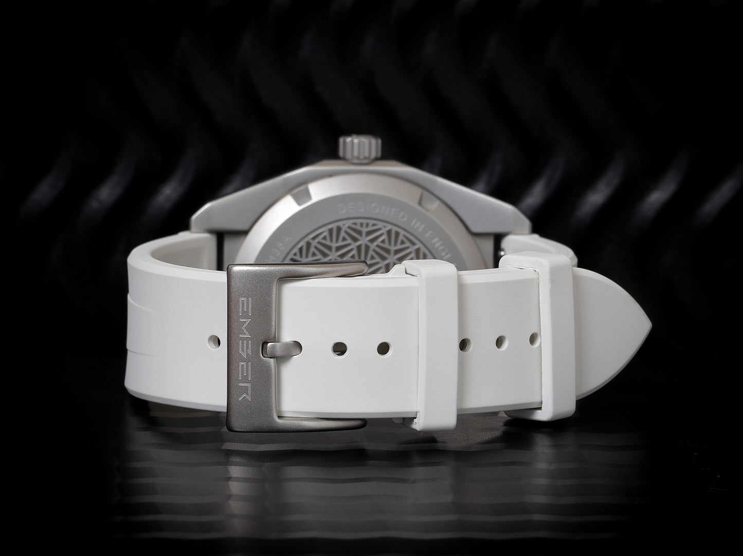 White FKM rubber strap