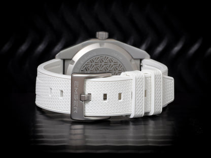White textured FKM rubber strap